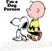  Im a Dog Person Charlie Brown Snoopy Decal Sticker 