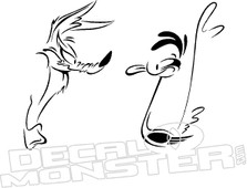 Coyote Road Runner Decal Sticker 
