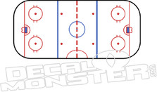 Hockey Rink Decal Sticker