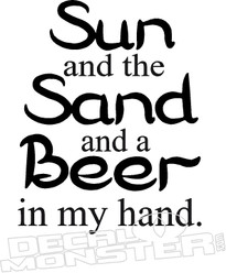  Sun Sand Beer Deal Sticker