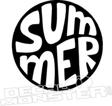 Summer Word Decal Sticker