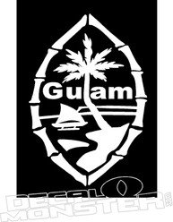 Guam Hawaii Decal Stcker