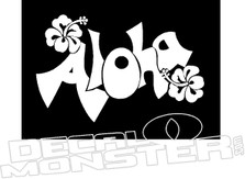 Aloha Hawaiian Decal Sticker