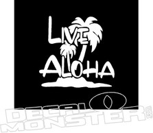 Live Aloha Hawaii Decal Sticker