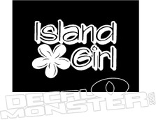 Island Girl Hawaii Decal Sticker 