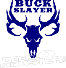 Buck Slayer Deer Skull Decal Sticker