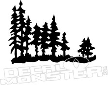 Tree Sihouette 1 Nature Decal Sticker