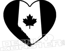 Canada Heart Alberta Decal Sticker 