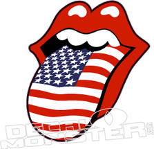 Rolling Stones USA Tongue Decal Sticker 