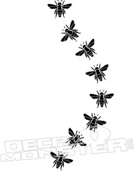 Bee Flying Decal Sticker