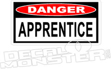 Danger Apprentice Funny Decal Sticker