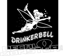 Drinkerbell Funny Decal Sticker