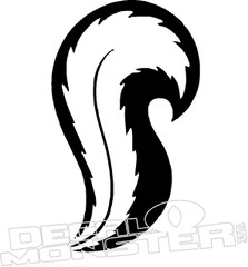 Skunk Tail Decal Sticker