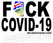Fuck Covid-19 Alberta Strong Coronavirus Decal Sticker
