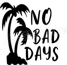 No Bad Days Palm Trees3 Hawaii Decal Sticker DM