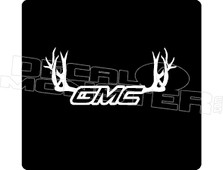 GMC Antlers Decal Sticker DM