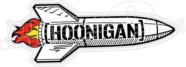 Hoonigan Sticker Bomb Hoonigan Rocket JDM Decal Sticker - DecalMonster.com