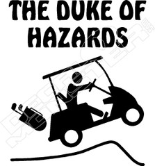 The Duke of Hazzards Golf Cart Jump Decal Sticker