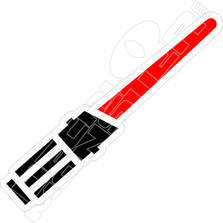 Red Lightsaber Star Wars Decal Sticker