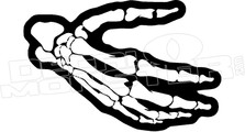 Skeleton Shake Hand Decal Sticker