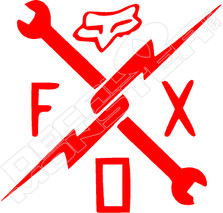 Fox Wrench Lightning Decal Sticker