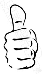 Thumbs Up 2 Decal Sticker
