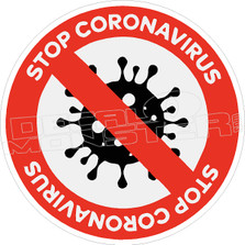 Stop Coronavirus Decal Sticker