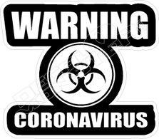 Warning Coronavirus Decal Sticker