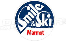 Labatt Beer Smile & Ski Marmot Decal Sticker