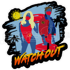 Bay Watch Out Decal Sticker