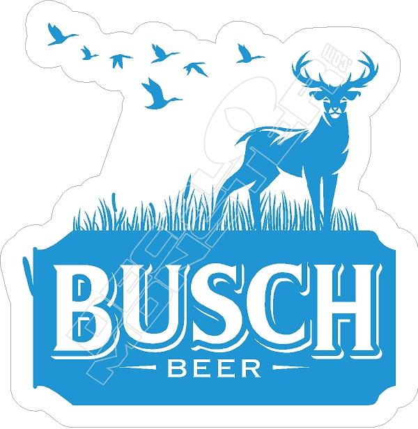 Busch Beer Deer Decal Sticker