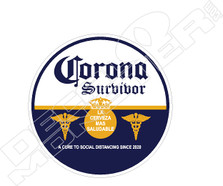 Corona Survivor Beer Funny Decal Sticker