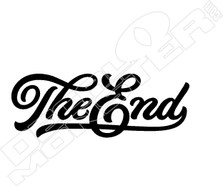 The End Wording Decal Sticker