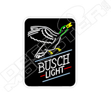 Busch Light Neon Beer Sign Decal Sticker
