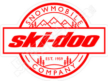 Ski Doo Vintage Logo Sled Decal Sticker