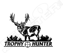 Elk Trophy Hunter Hunting Decal Sticker