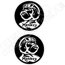 Honda Monkey Majestic Pair Motorcycle Decal Sticker