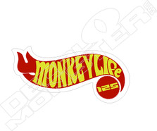 Honda Monkey Life Hot Wheels Motorcycle Decal Sticker