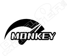 Honda Monkey Tach Red Line Motorcycle Decal Sticker