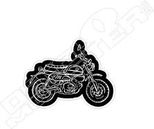 Honda Monkey Line Art2 Motorcycle Decal Sticker