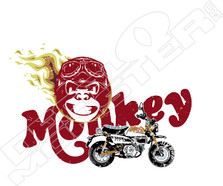 Honda Flaming Monkey Motorcycle Decal Sticker