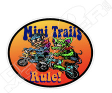 Honda Monkey Mini Trails Rule Motorcycle Decal Sticker