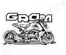 Honda Grom Drawing Motorcycle Decal Sticker