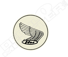 Honda Motors Engines Retro Wings Logo Motorcycle Decal Sticker