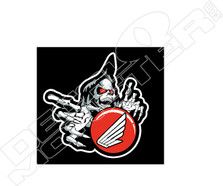 Honda Grim Reaper Skeleton Logo Motorcycle Decal Sticker
