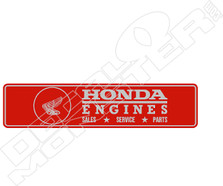 Honda Engines Sign Motorcycle Decal Sticker