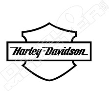 Harley10  Motorcycle Decal Sticker