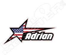 MX Star Decal USA Motorcycle Decal Sticker