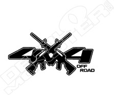 4X4 Guns Truck Decal Sticker