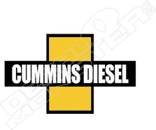 Cummins Diesel Retro All Caps Truck Decal Sticker